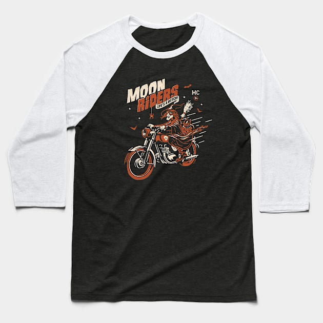 Moon Riders Baseball T-Shirt by victorcalahan